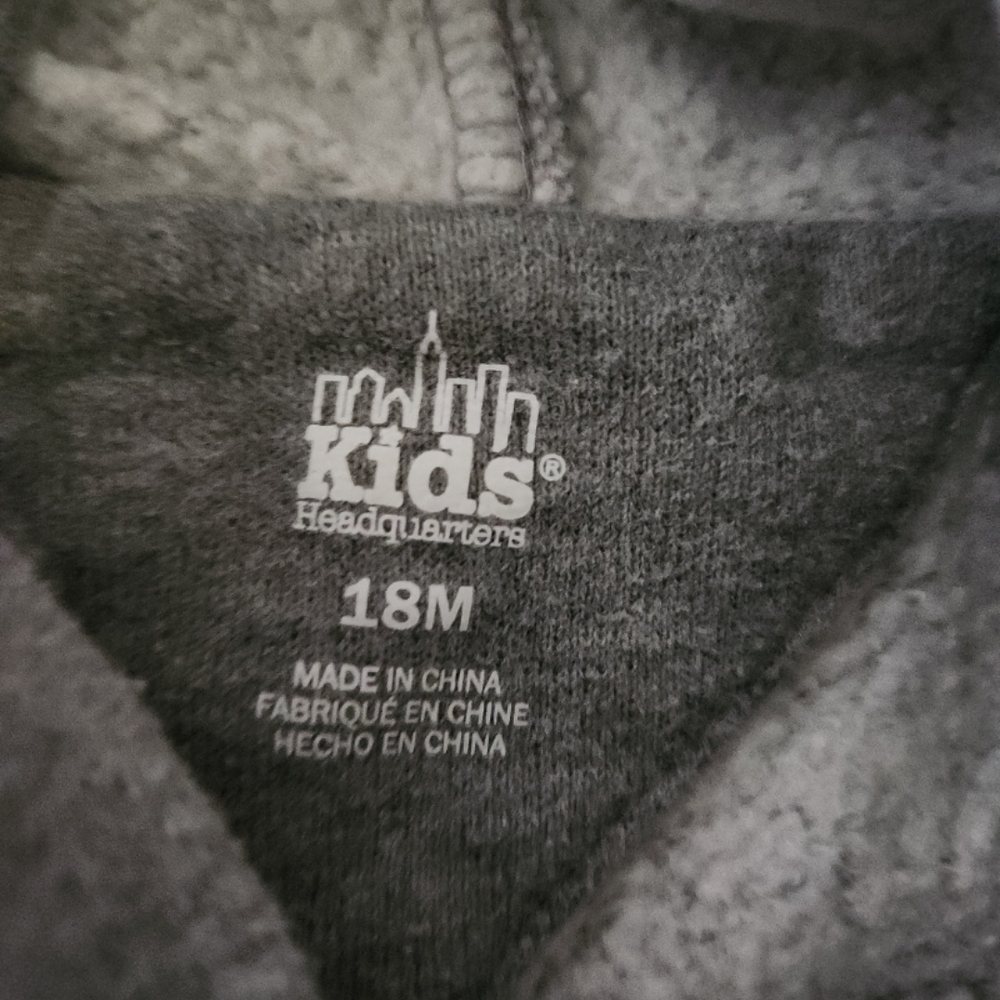 Kids headquarters infant boy 18m grey dig sweatshirt #XX2 - Picture 2 of 2